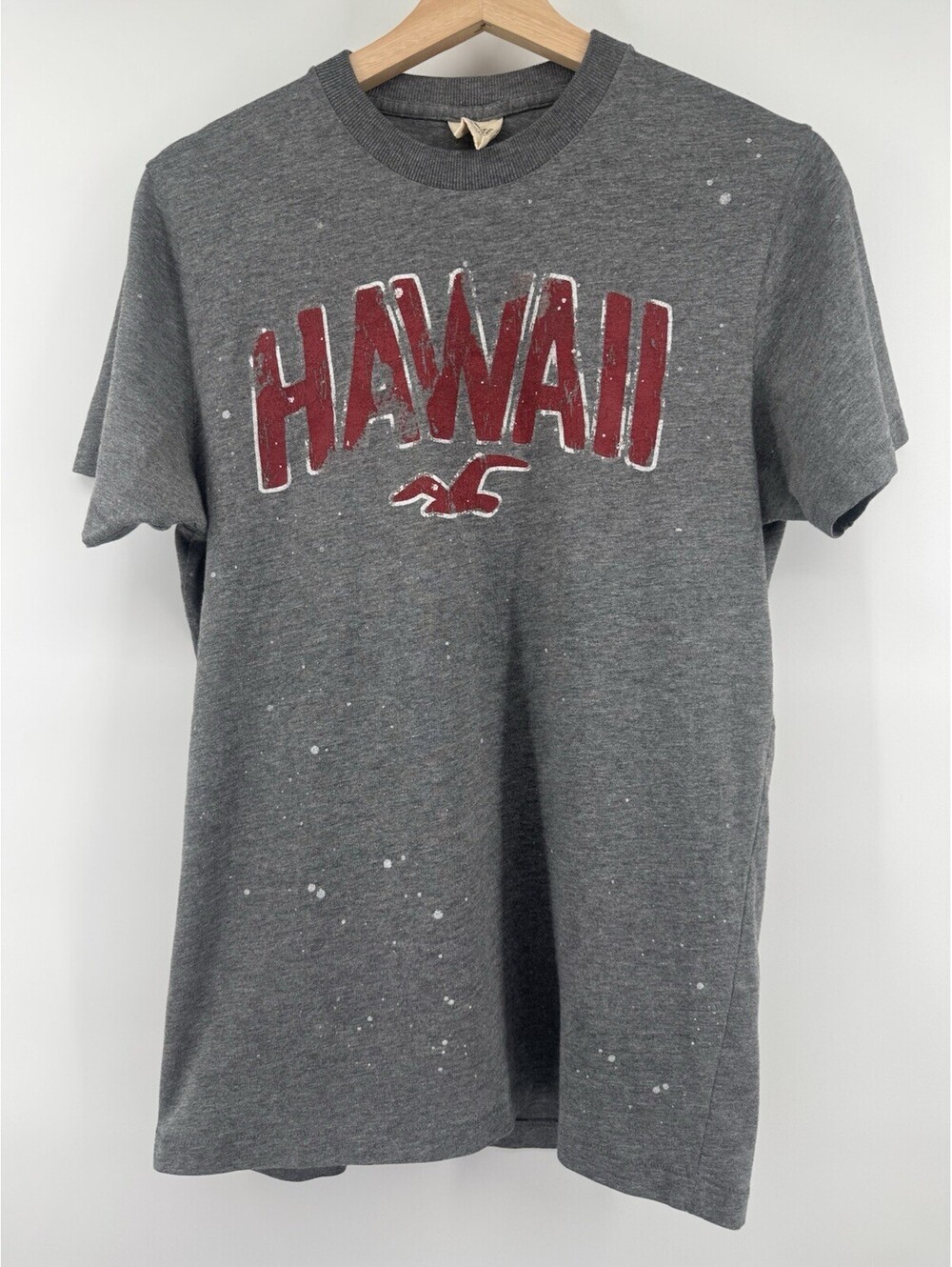 Vintage Y2K Hollister Hawaii Paint Splatter Shirt Size M